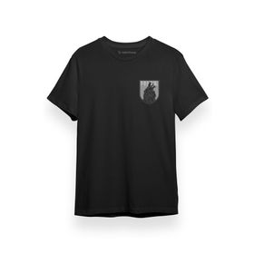 Tshirthane Ragnarok Fenrir Logo Siyah Kısa Kol Erkek T-shirt