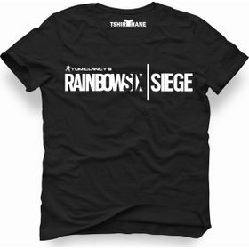 Tshirthane Rainbow 6 Siege Siyah Erkek T-shirt