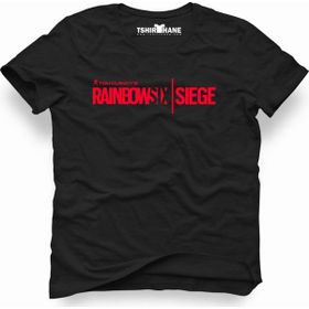 Tshirthane Rainbow 6 Siege Siyah Erkek T-shirt