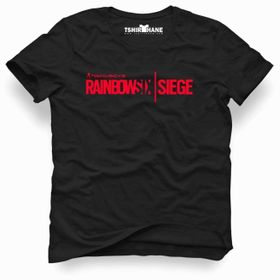 Tshirthane Rainbow 6 Siege Siyah Erkek T-shirt