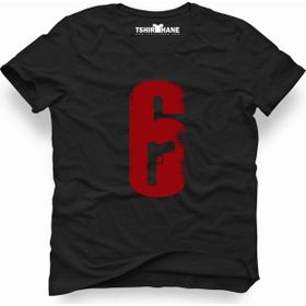 Tshirthane Rainbow Six 6 Siyah Erkek T-shirt