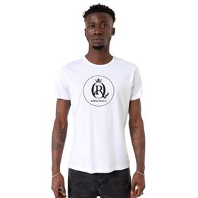 Tshirthane Rolling Quartz Logo Beyaz Bisiklet Yaka Erkek T-shirt