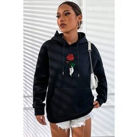 Tshirthane Rose Baskılı Unisex Sweatshirt