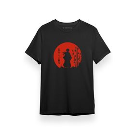 Tshirthane Rurouni Kenshin Retro Vintage Siyah Kısa Kol Erkek T-shirt