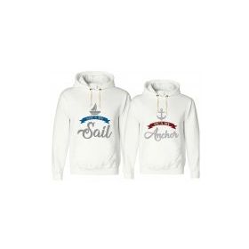 Tshirthane Sail Anchor 2'li Sevgili Sweatshirt