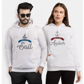 Tshirthane Sail Anchor 2'li Sevgili Sweatshirt