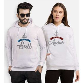 Tshirthane Sail Anchor 2'li Sevgili Sweatshirt