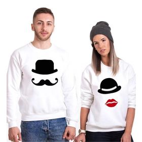 Tshirthane Şapka 2'li Sevgili Sweatshirt