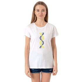 Tshirthane Sarı Lacivert Dna Beyaz Kadın Bisikletyaka T-shirt