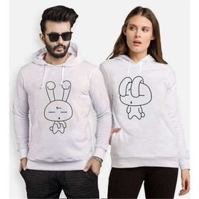 Tshirthane Sevimli Tavşan 2'li Sevgili Sweatshirt