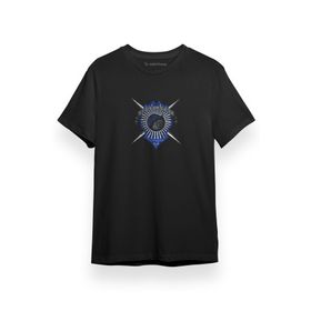 Tshirthane Shadow and Bone Squaller Siyah Kısa Kol Erkek T-shirt