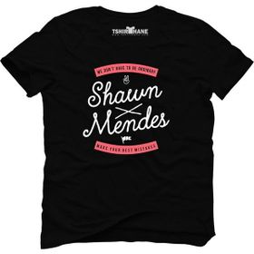 Tshirthane Shawn Mendes Best Mistakes Siyah Erkek T-shirt