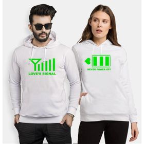 Tshirthane Signal Power Aşkın Gücü 2'li Sevgili Sweatshirt