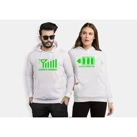 Tshirthane Signal Power Aşkın Gücü 2'li Sevgili Sweatshirt