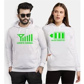 Tshirthane Signal Power Aşkın Gücü 2'li Sevgili Sweatshirt