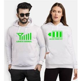 Tshirthane Signal Power Aşkın Gücü 2'li Sevgili Sweatshirt