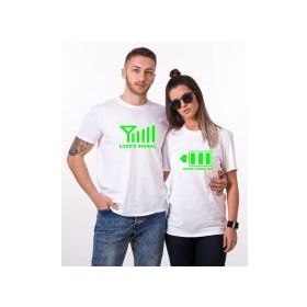 Tshirthane Signal Power Aşkın Gücü 2'li Sevgili T-shirt
