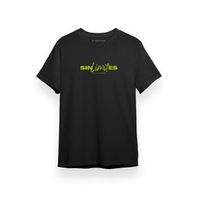 Tshirthane Sin Limites Logo Siyah Kısa Kol Erkek T-shirt