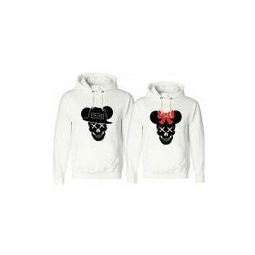 Tshirthane Skull Mause 2'li Sevgili Sweatshirt