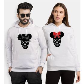 Tshirthane Skull Mause 2'li Sevgili Sweatshirt
