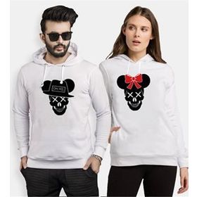 Tshirthane Skull Mause 2'li Sevgili Sweatshirt