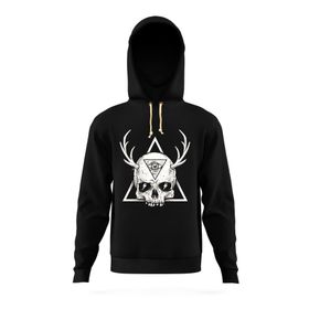 Tshirthane Skull Triangle Siyah Erkek T-shirt