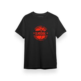 Tshirthane Slam Dunk Sohohoku High Basketball Club Logo Siyah Kısa Kol Erkek T-shirt