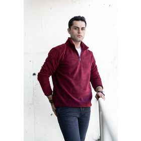 Tshirthane Slimfit Fermuar Yaka Erkek Polar Sweatshirt