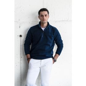 Tshirthane Slimfit Fermuar Yaka Erkek Polar Sweatshirt