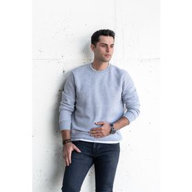 Tshirthane Slimfit Sıfır Yaka Basic 3 İplik Erkek Sweatshirt