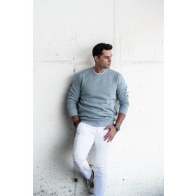 Tshirthane Slimfit Sıfır Yaka Basic 3 İplik Erkek Sweatshirt