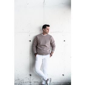 Tshirthane Slimfit Sıfır Yaka Basic 3 İplik Erkek Sweatshirt