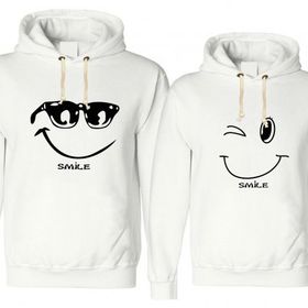 Tshirthane Smile 2'li Sevgili Sweatshirt