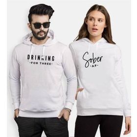 Tshirthane Sober Drinking 2'li Sevgili Sweatshirt