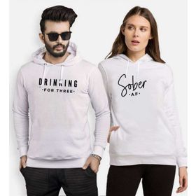 Tshirthane Sober Drinking 2'li Sevgili Sweatshirt
