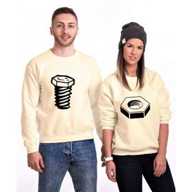 Tshirthane Somun Vida 2'li Sevgili Sweatshirt