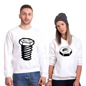 Tshirthane Somun Vida 2'li Sevgili Sweatshirt