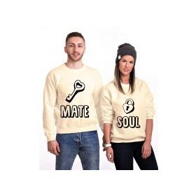 Tshirthane Soul Mate Anahtar 2'li Sevgili Sweatshirt