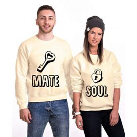 Tshirthane Soul Mate Anahtar 2'li Sevgili Sweatshirt