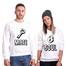 Tshirthane Soul Mate Anahtar 2'li Sevgili Sweatshirt