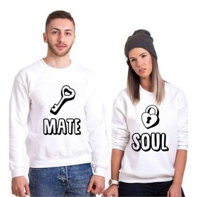 Tshirthane Soul Mate Anahtar 2'li Sevgili Sweatshirt