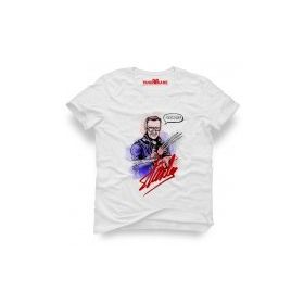 Tshirthane Stan Lee Marvel Kara Kalem Beyaz Erkek T-shirt
