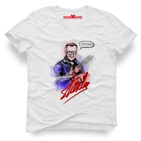 Tshirthane Stan Lee Marvel Kara Kalem Beyaz Erkek T-shirt