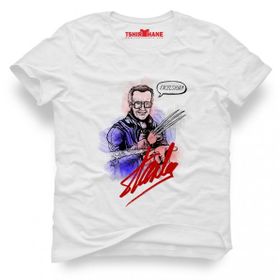 Tshirthane Stan Lee Marvel Kara Kalem Beyaz Erkek T-shirt