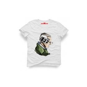 Tshirthane Stan Lee Marvel Vektörel Beyaz Erkek T-shirt