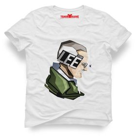Tshirthane Stan Lee Marvel Vektörel Beyaz Erkek T-shirt