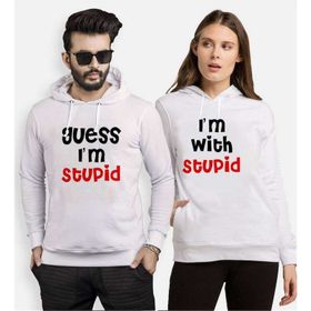 Tshirthane Stupid 2'li Sevgili Sweatshirt