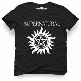 Tshirthane Supernatural Winchester Bros Siyah Erkek T-shirt