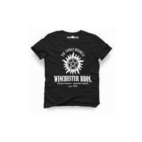 Tshirthane Supernatural Winchester Bros Siyah Erkek T-shirt