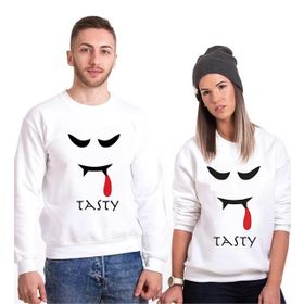 Tshirthane Tasty 2'li Sevgili Sweatshirt